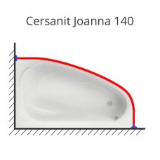 Карниз для ванны Cersanit Joanna 140х90