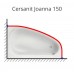 Карниз для ванны Cersanit Joanna 150х95