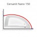  Карниз для ванны Cersanit Nano 150х75 нержавеющая сталь