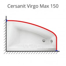 Карниз для ванны Cersanit Virgo Max 150х90