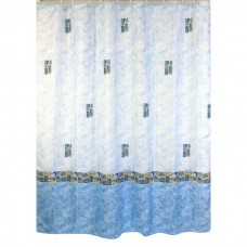 Шторка для ванной Zalel, полиестер 180*200 (арт. 1111/1 Blue)