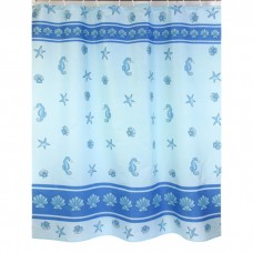 Шторка для ванной Zalel, полиестер 180*200 (арт. 30236/1 Blue)
