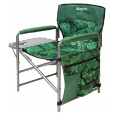 Кресло складное с полкой (КСП/2) с тропическими листьями темный